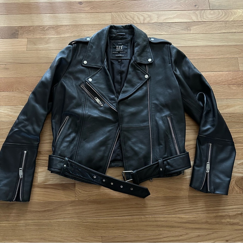 Zara Leather motorcycle jacket